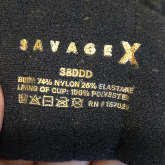 Fenty savage black tshirt bra most popular rihanna snug support  38DDD - Picture 8 of 13